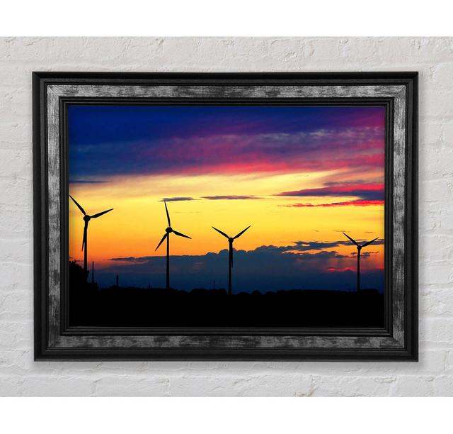 Wind Farm - Single Picture Frame Art Prints Bright Star Size: 21cm H x 42cm W x 8cm D on Productcaster.