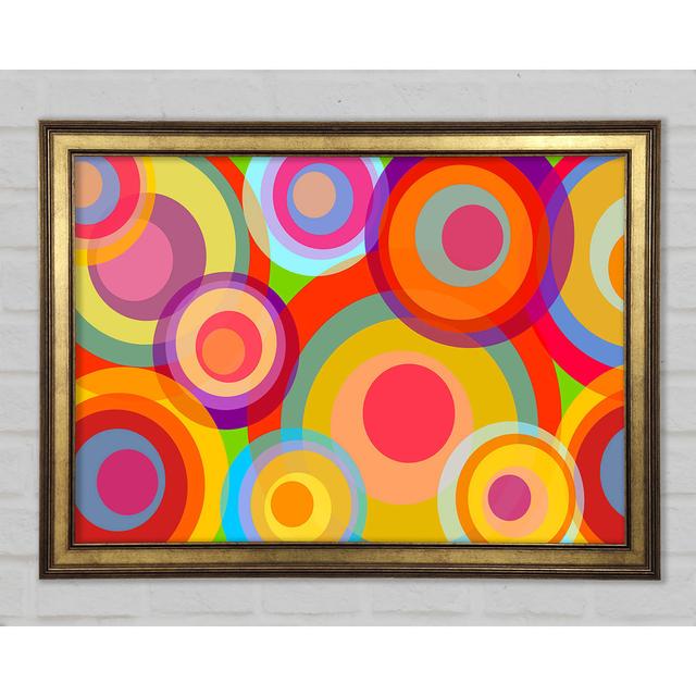 Psychedelic Rainbows Framed Print Ivy Bronx Size: 59.7cm H x 84.1cm W x 1.5cm D on Productcaster.