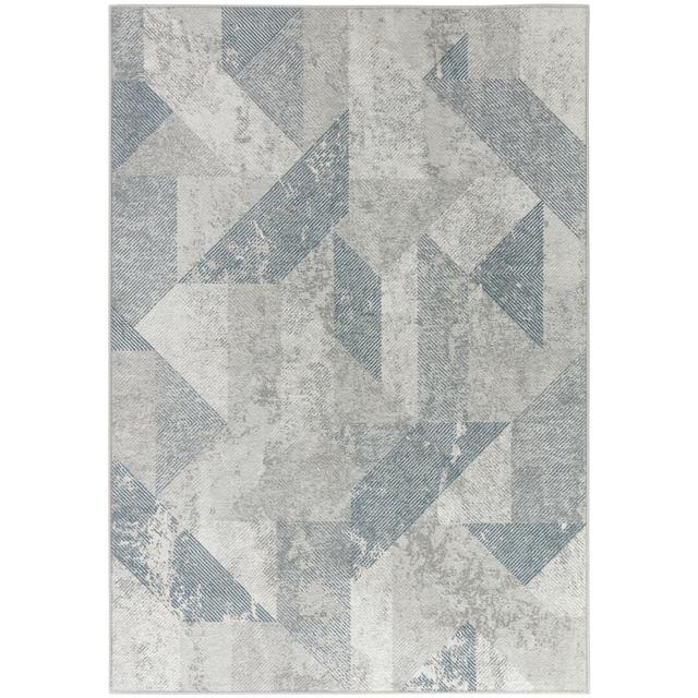 Aileen Flatweave Blue/Grey/White Rug Isabelline Rug Size: Rectangle 125 x 180cm on Productcaster.