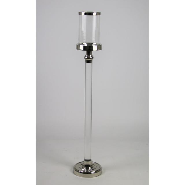 Metal Candlestick Ophelia & Co. Size: 72.5cm H x 11.5cm W x 11.5cm D on Productcaster.