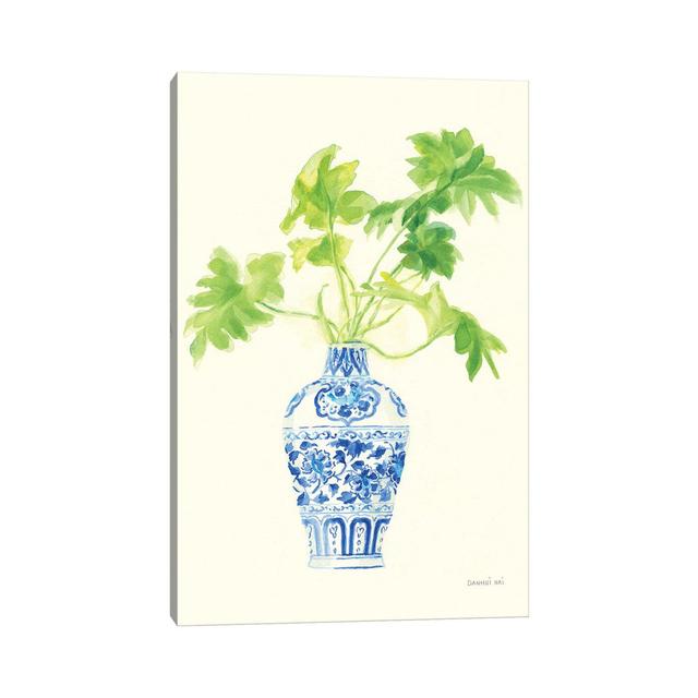 Palm Chinoiserie III by Danhui Nai - Wrapped Canvas Gallery-Wrapped Canvas Giclée ClassicLiving Size: 101.6cm H x 66.04cm W x 1.91cm D on Productcaster.