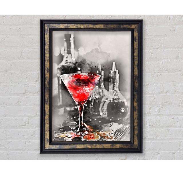 Red Cocktail - Print Ebern Designs Size: 59.7cm H x 42cm W on Productcaster.