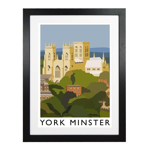 York Minster by Richard O'Neil - Graphic Art Print on Paper East Urban Home Format: Black Wood Frame, Size: 43.5 cm H x 33.5 cm W x 2.2 cm D on Productcaster.