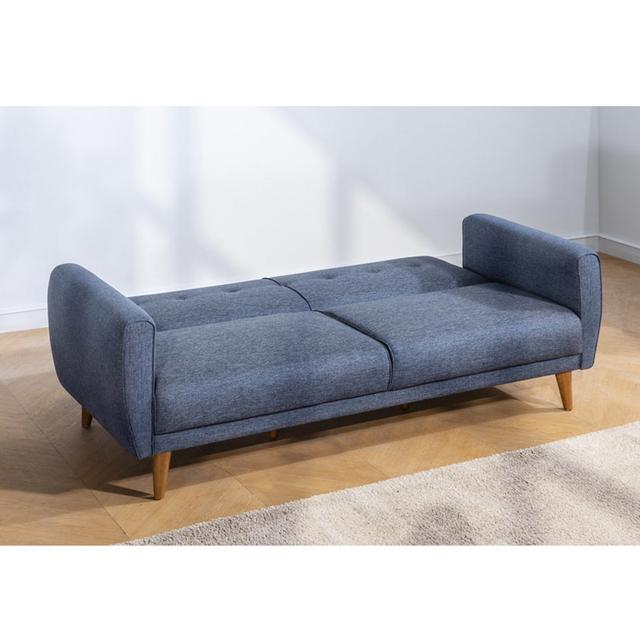 Schlafsofa Thorgard Wade Logan Polsterfarbe: Dunkelblau on Productcaster.