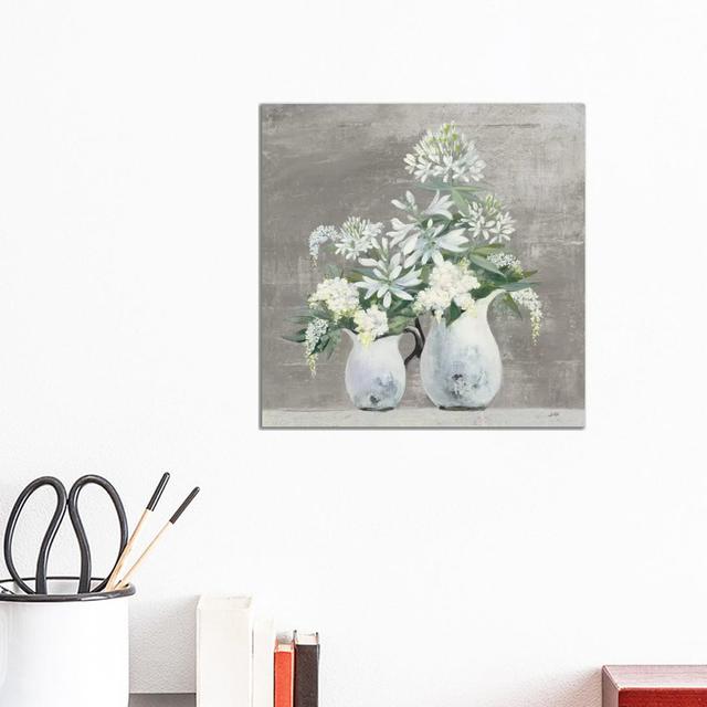 Late Summer Bouquet III Greige by Julia Purinton - Wrapped Canvas Print ClassicLiving Size: 30.48cm H x 30.48cm W x 1.91cm D on Productcaster.