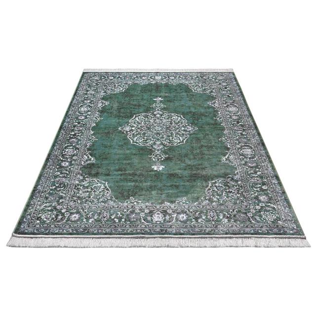 Medallion Green Rug Nouristan Rug Size: Rectangle 160cm x 230cm on Productcaster.