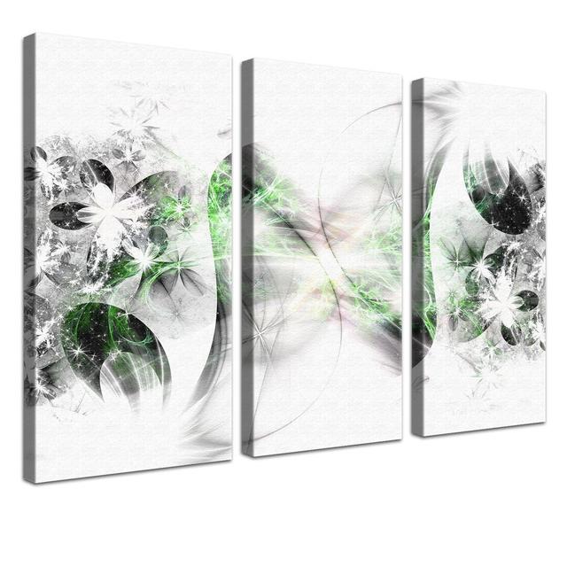 Stars 3 Piece Graphic Art on Canvas Set East Urban Home Size: 80cm H x 120cm W x 2.5cm D on Productcaster.