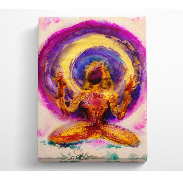 Zen The Spinning Wheel Of Life Pinks - Wrapped Canvas Art Prints Latitude Vive Size: 81cm H x 121.9cm W x 10cm D on Productcaster.