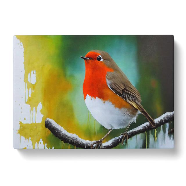 Epic Robin Bird - Wrapped Canvas Print ClassicLiving on Productcaster.