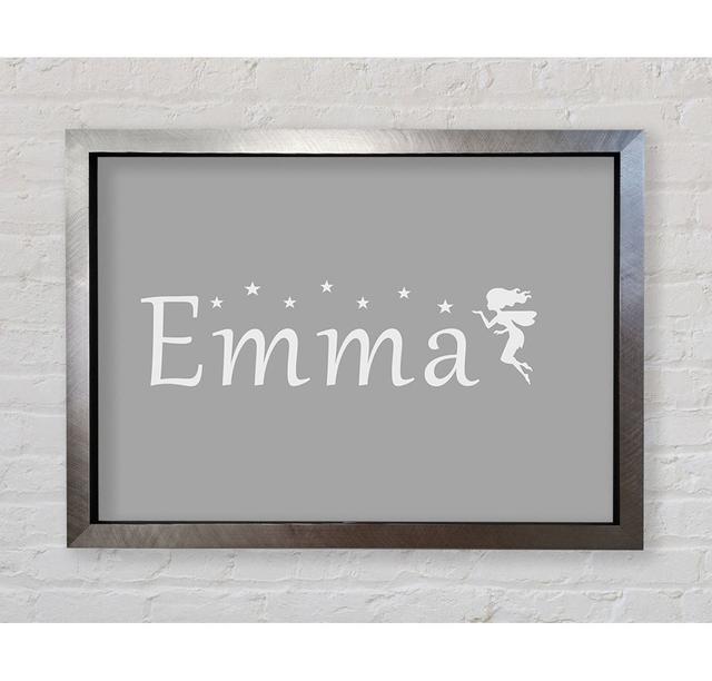 Your Name In Fairy Dust - Single Picture Frame Art Prints Bright Star Size: 59.7cm H x 84.1cm W, Colour: Grey White on Productcaster.