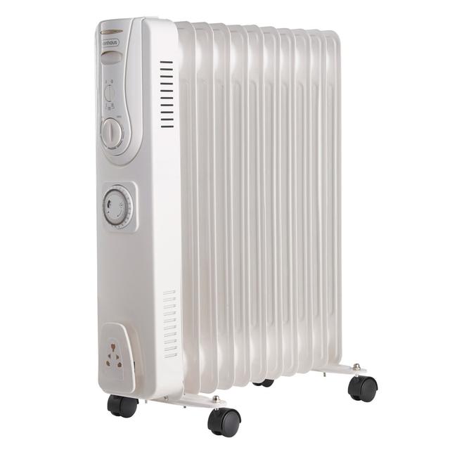 VonHaus 2500W Electric Radiator Space Heater with Adjustable Thermostat VonHaus Finish: White on Productcaster.