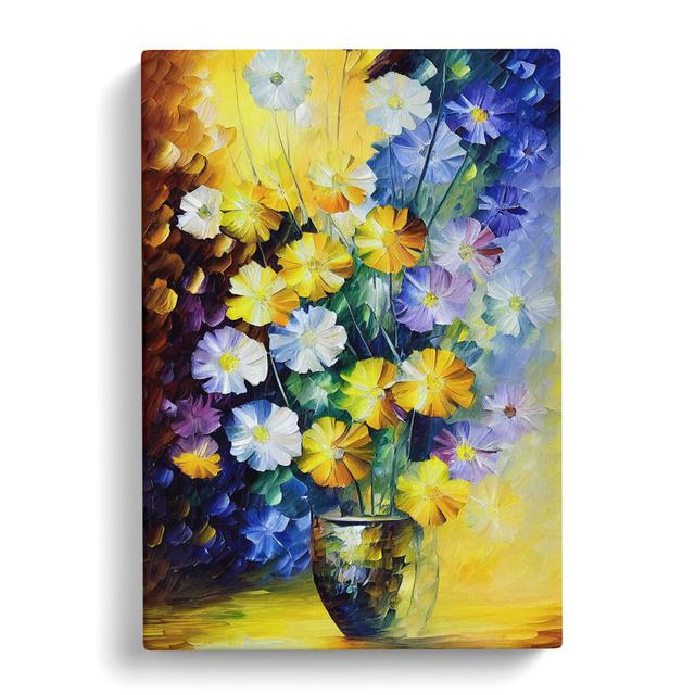 Flowers Within A Vase No.1 - Wrapped Canvas Painting Marlow Home Co. Size: 76cm H x 50cm W x 3cm D on Productcaster.