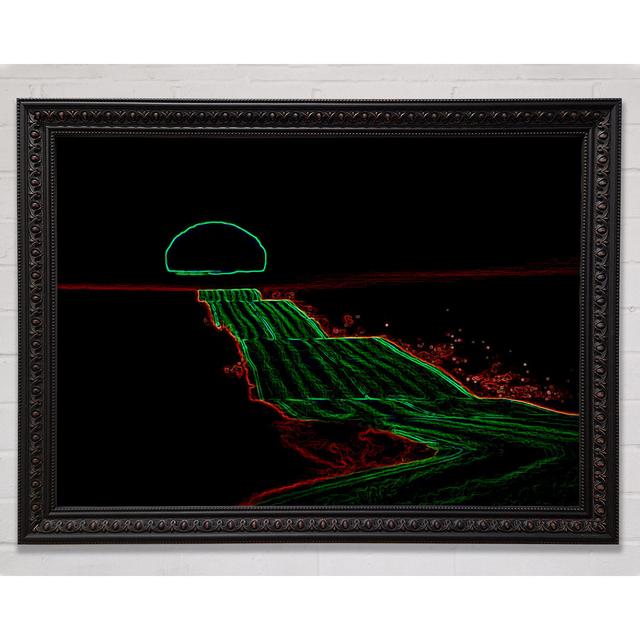 Night Road - Single Picture Frame Art Prints Rosalind Wheeler Size: 29.7cm H x 42cm W x 3cm D on Productcaster.