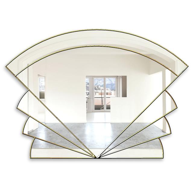 Giana Accent Mirror Canora Grey Finish: Gold on Productcaster.