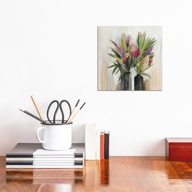 Tropical Paradise In Bloom by Asia Jensen - No Frame Gallery-Wrapped Canvas Giclée on Canvas ClassicLiving Size: 30.48cm H x 30.48cm W on Productcaster.