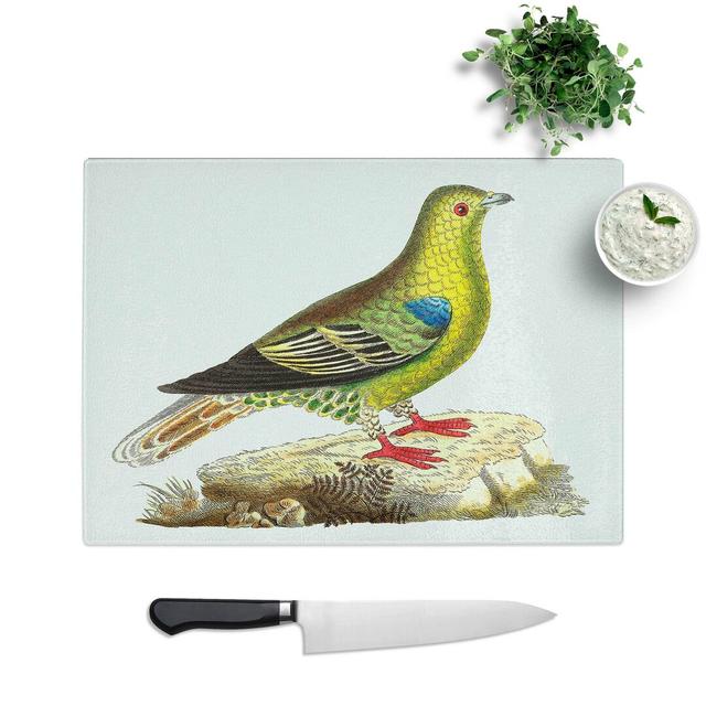 Glass Madagascar Pigeon by George Shaw Chopping Board East Urban Home Size: 28.5 cm W x 20 cm L on Productcaster.