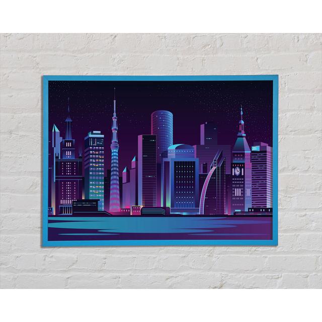 The Futuristic City - Single Picture Frame Art Prints Brayden Studio Size: 42cm H x 59.7cm W x 2cm D on Productcaster.