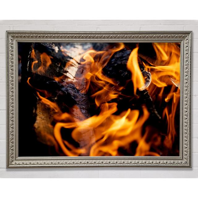 Flames Framed Print Bright Star Size: 29.7cm H x 42cm W x 3cm D on Productcaster.