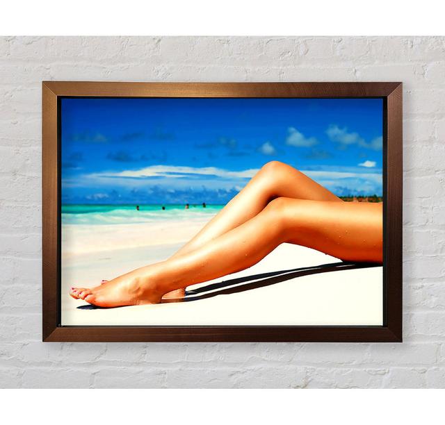 Beach Hottie Framed Print Highland Dunes Size: 42cm H x 59.1cm W on Productcaster.