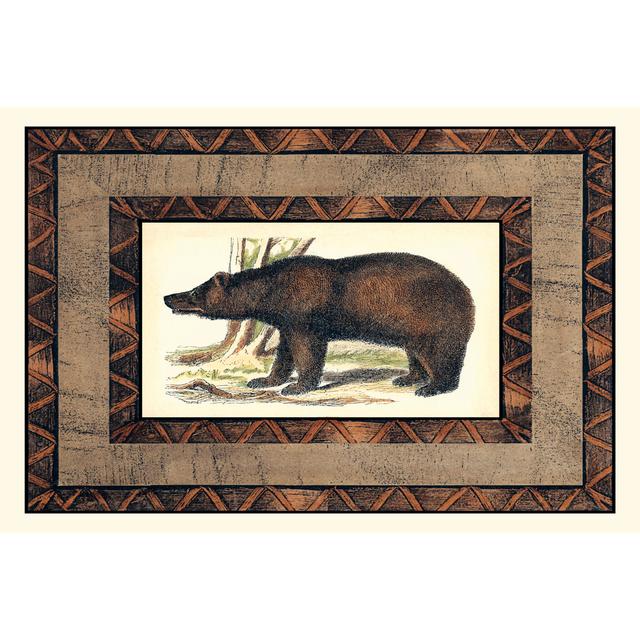 Rustic Bear - Wrapped Canvas Painting Union Rustic Size: 30cm H x 46cm W x 3.8cm D on Productcaster.