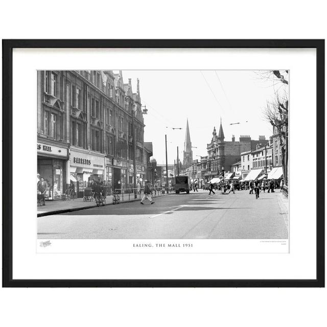 'Ealing, the Mall 1951' by Francis Frith - Picture Frame Photograph Print on Paper The Francis Frith Collection Size: 28cm H x 36cm W x 2.3cm D on Productcaster.