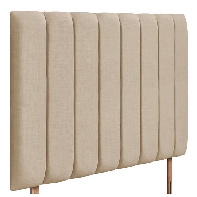 Iseminger Upholstered Headboard Latitude Run Size: Small Single (2'6), Colour: Sand on Productcaster.