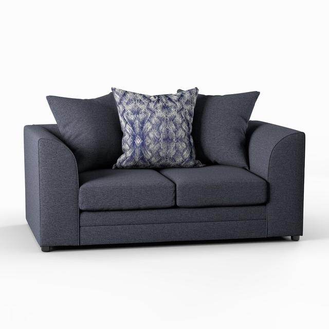 Zweiersofa Wynn Hashtag Home Farbe: Navyblau on Productcaster.