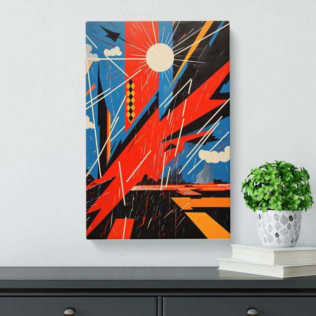 Lightning Constructivism - Art Prints Metro Lane Size: 76cm H x 50cm W x 3cm D on Productcaster.