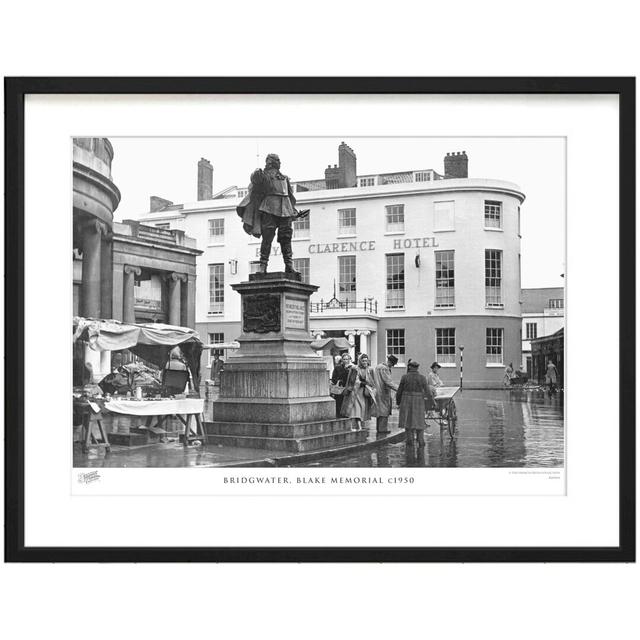 'Bridgwater, Blake Memorial C1950' - Picture Frame Photograph Print on Paper The Francis Frith Collection Size: 40cm H x 50cm W x 2.3cm D on Productcaster.