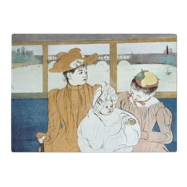 On the River by Mary Cassatt Chopping Board East Urban Home Size: 0.4cm H x 20cm W x 28.5cm L on Productcaster.