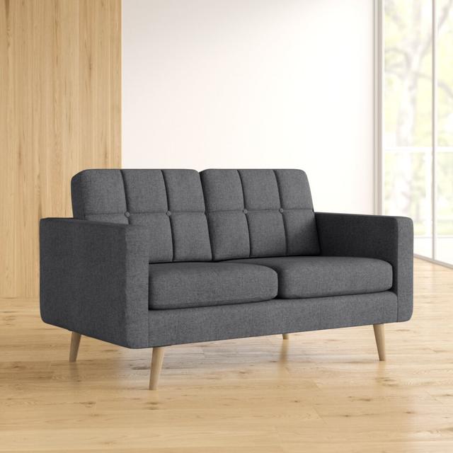 Four Score Acre 2 Seater Loveseat Corrigan Studio Upholstery Colour: Graphite on Productcaster.