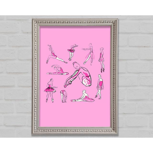 Pink White Ballerina 1 - Print Bright Star Size: 118.9cm H x 84.1cm W x 3cm D on Productcaster.