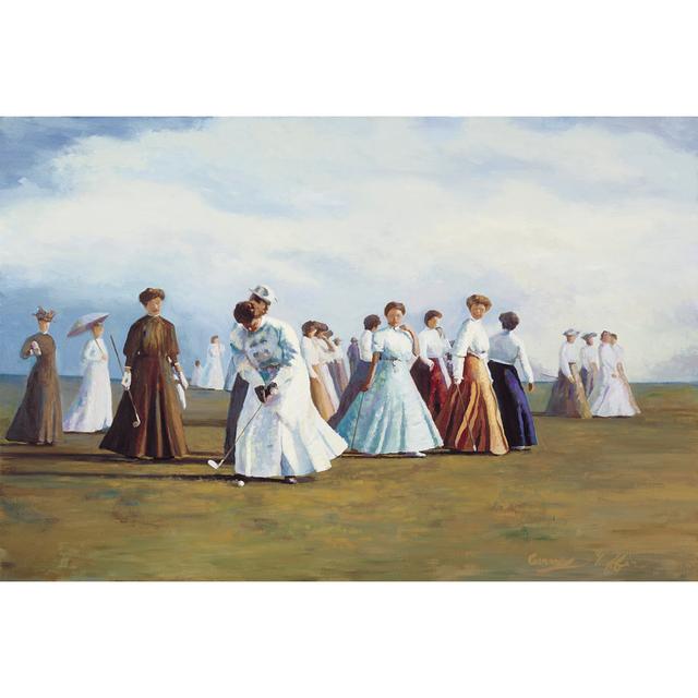 On FAP Ladies Golf - Wrapped Canvas Art Prints Astoria Grand Size: 81cm H x 122cm W x 3.8cm D on Productcaster.