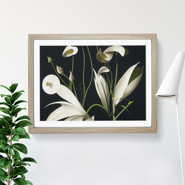 Excellent Flowers - Single Picture Frame Print ClassicLiving Size: 46cm H x 64cm W x 2cm D, Frame Colour: Oak on Productcaster.