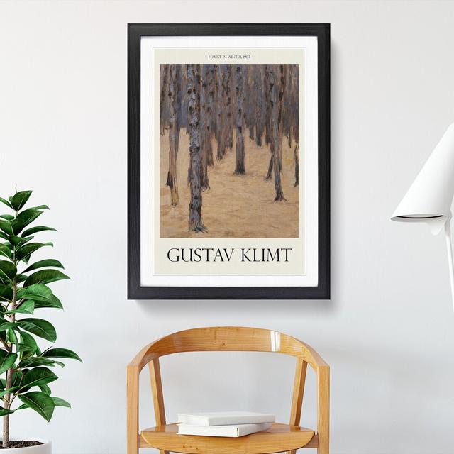 Forest by Gustav Klimt - Picture Frame Graphic Art East Urban Home Frame Option: Black Framed, Size: 65cm H x 48cm W x 2cm D on Productcaster.