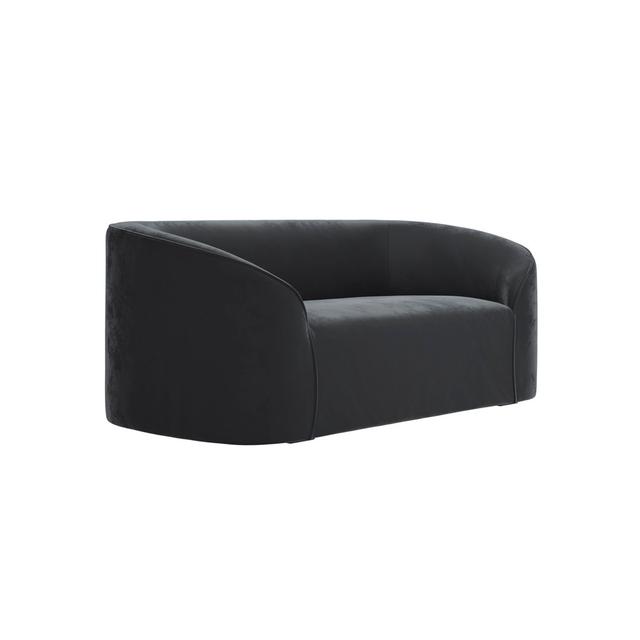 Sofa Zuma aus Samt Fairmont Park Polsterfarbe: schwarz on Productcaster.