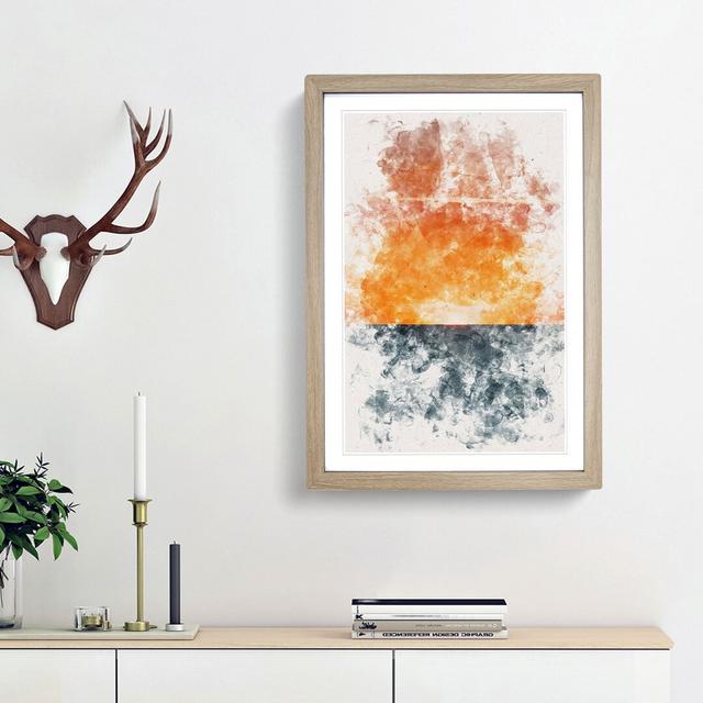 Sunrise Horizon - Picture Frame Graphic Art Print East Urban Home Frame Option: Oak Framed, Size: 45cm H x 33cm W x 2cm D on Productcaster.