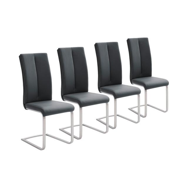 Polsterstuhl Paula II (Set of 4) Latitude Run Upholstery Colour: Black on Productcaster.