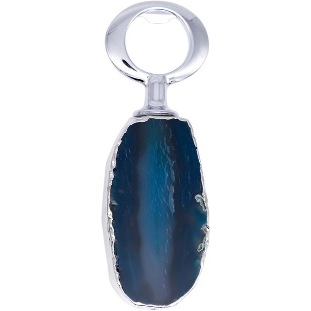 Janell Blue Agate Stone Bottle Opener Fairmont Park on Productcaster.