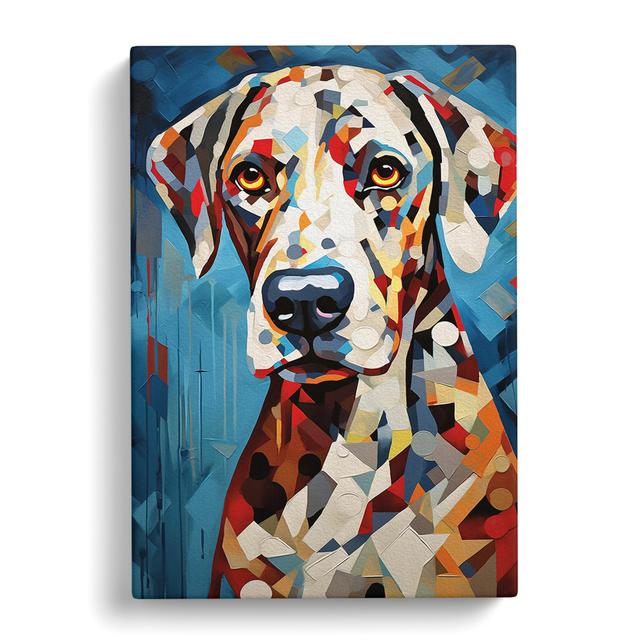 Dalmation Cubism Art No.2 - No Frame Print 17 Stories Size: 50cm H x 35cm W x 3cm D on Productcaster.