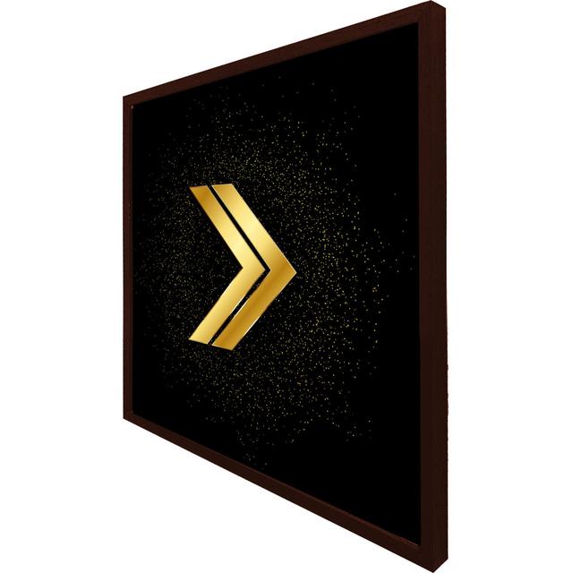 Arrow Gold Picture Frame Fairmont Park Size: 51cm H x 51cm W x 4cm D, Frame Option: Brown on Productcaster.