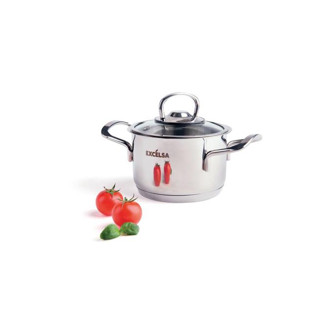 Jazz Cook Stainless Steel (18/10) Saucepan Excelsa Size: 12cm on Productcaster.