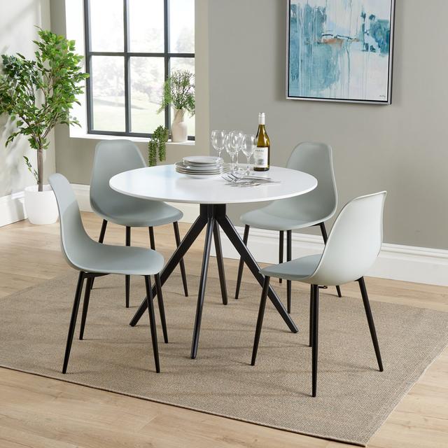 Holmen round table George Oliver Table Top Colour: White on Productcaster.