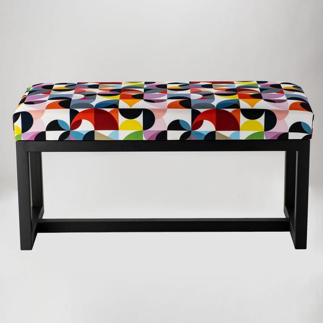 Ohlman Upholstered Bench Corrigan Studio Size: 40 x 45 x 40cm on Productcaster.