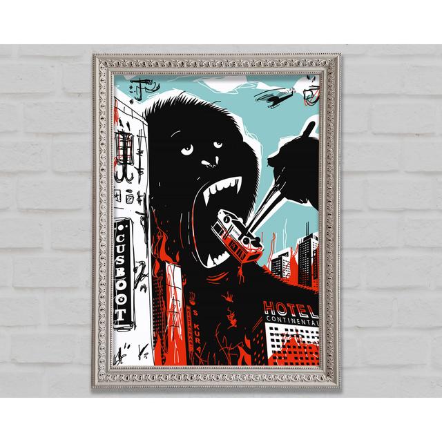 King Kong Chop Sticks Framed Print Happy Larry Size: 84.1cm H x 118.9cm W on Productcaster.