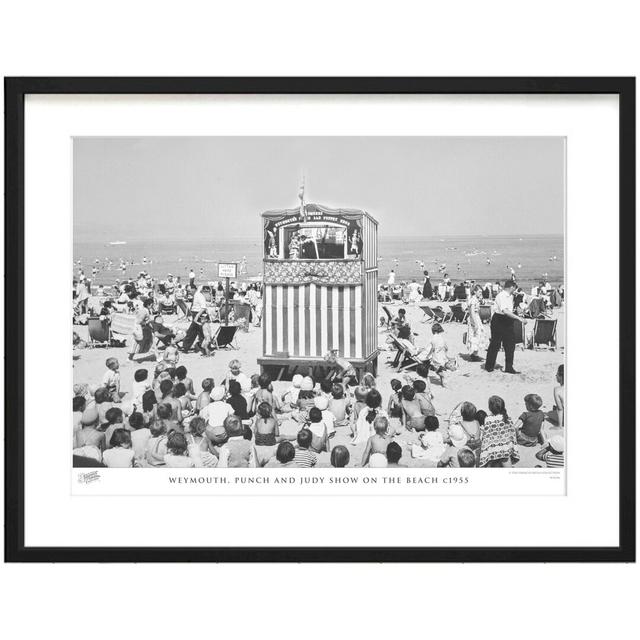 'Weymouth, Punch and Judy Show on the Beach C1955' by Francis Frith - Picture Frame Photograph Print on Paper The Francis Frith Collection Size: 45cm on Productcaster.