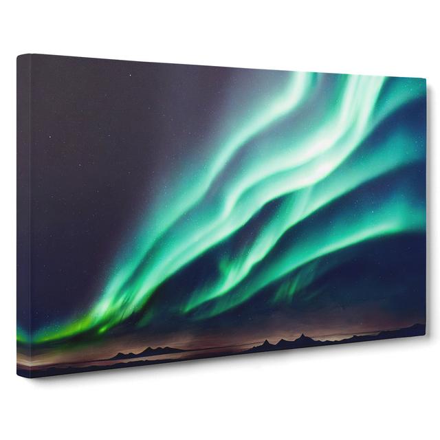 XXX-H1022-WF-8464X Stupendous Northern Lights - Wrapped Canvas Print 17 Stories Size: 35cm H x 50cm W x 3cm D on Productcaster.