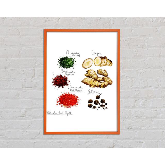 Kieu Spices For Cooking - Single Picture Frame Art Prints August Grove Size: 59.7cm H x 42cm W x 2cm D on Productcaster.