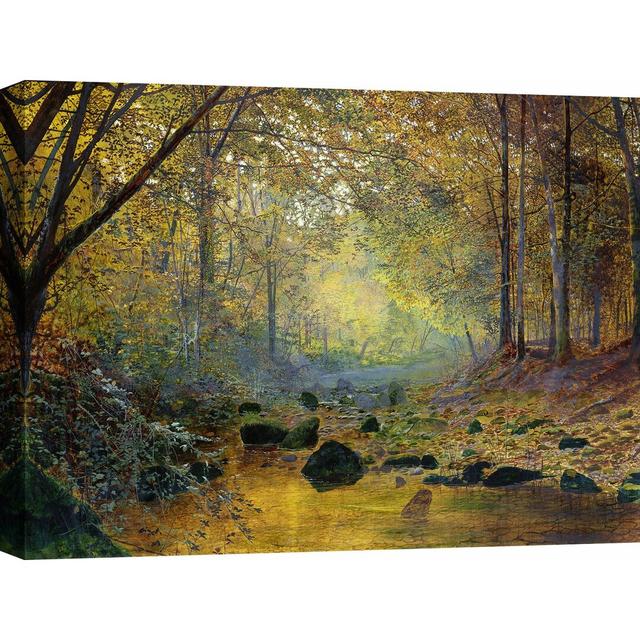 Leinwandbild On the River Greta, England von Paul Ranson Ophelia & Co. Größe: 70 cm H x 100 cm B on Productcaster.