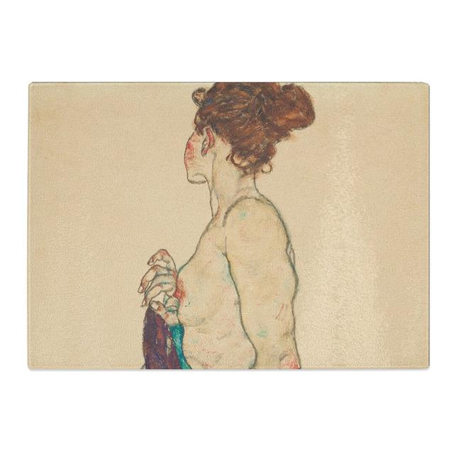 Nude Female Vol.1 by Egon Schiele Chopping Board East Urban Home Size: 0.4cm H x 20cm W x 28.5cm L on Productcaster.